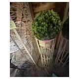 Faux Plant with Plant Stand