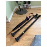 2 Primestick Walking Aids and Umbrella