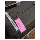 Jumper Cables, Metal Box and Crow Bar