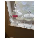 2 Glass Containers