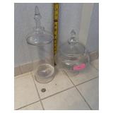 2 Glass Containers