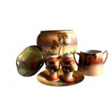 5 PC HAND PAINTED NORITAKE NIPPON PORCELAIN
