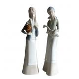 PAIR VINTAGE PORCELAIN FIGURINES