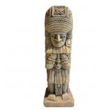 CARVED STONE TOTEM POLE 9't x 3'w x 3'd