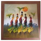'Flexible Figures 1' Framed Print by Abdel Wahab