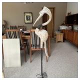 Stunning Large Metal Crane Sculpture