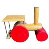 VINTAGE WOOD TOY TRACTOR (50's or 60's)