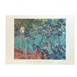 VAN GOGH 'IRISES' PRINT ON BOARD