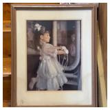 Vintage Framed Print behind Glass