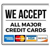 Name on Credit Card MUST match SHIPPING Address