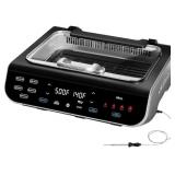 Lot # : 1a - FoodStation Smokeless Grill, Griddle & Air Fryer