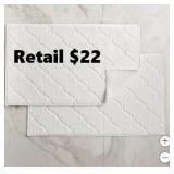 WelHome Geometric Tub Mats, 2-pack