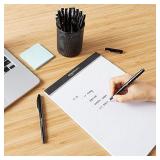 Tip Marker Pens Medium Point Black 12 Pack
