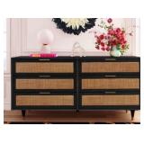 Sierra Cane 6 Drawer Dresser