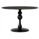 Daffin Round Bistro Table, Antique Black