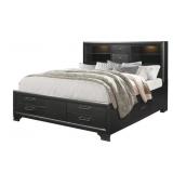 Global Furniture Gray Full Storage Bed