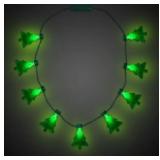 96 pcs  light up christmas tree necklace