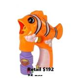 Wonder Bubble Kids Clown Fish Bubble Gun