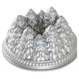 Nordic Ware Pine Forest Bundt, Sparkling Silver,