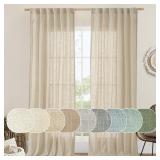 2 Panels, Linen, 52 x 102 In  CURTAINS