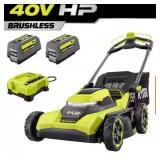 RYOBI 21'Battery Walk Behind Lawn Mower