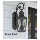 Allen + Roth Castine 23.75in Outdoor Light 2v5