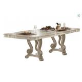 ACME  Ragenardus Antique White Dining Table