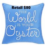 Charter Club Oyster Decorative Pillow, 16' x 16',