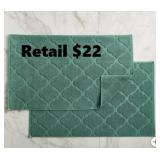 WelHome Geometric Tub Mats, 2-pack