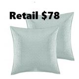 Cross Stitch Euro Sham Set of 2 - Levtex Home