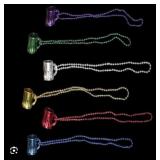 480pcs 33' beer mug mardi gras beads green