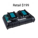 Makita 18V Lithium-Ion Dual Port Rapid charger 5v0