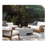 Kember Blanc White Outdoor Coffee Table