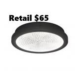 Glam 13.5 in. 1-Light Modern Ceiling Light 1v5