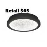 Glam 13.5 in. 1-Light Modern Ceiling Light 1v5