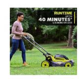RYOBI 40V  20" Lawn Mower  tools only