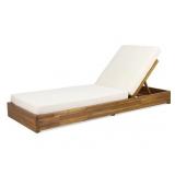 Ahmiah Acacia Wood Chaise LoungeR$434