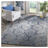 Safavieh Madison  Navy/Silver Area Rug