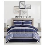 Macy's Aiden Striped 8-Pc. Comforter Sets King