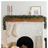 9 ft. Pre-Li Garland with LED Lights