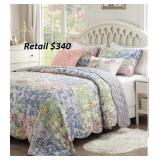 Greenland Home F 3 Piece Quilt Set, King#28