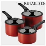 Tramontina Nesting 6Pc Nonstick Sauce Pan Set#18 #