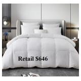 Serta European White Down  Comforter, King#19.75
