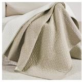 Levtex Cross Stitch Reversible Quilted Throw#5