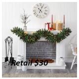 6' Green Flowering Pine Needle Garland #3.77