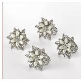 Saro Flower Design Napkin Ring, Set of 4 #3.57