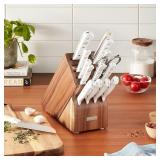 Wustho Gourmet 16-Piece Knife Block Set #66