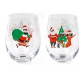 Black Paper Party  Wine Glasses, Set of 2#2.9