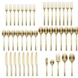 Cambridg Gold Satin 45-Pcs Flatware Set#18