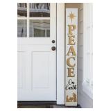 Junno Wooden Christmas Nativity Peace Porch Sign
